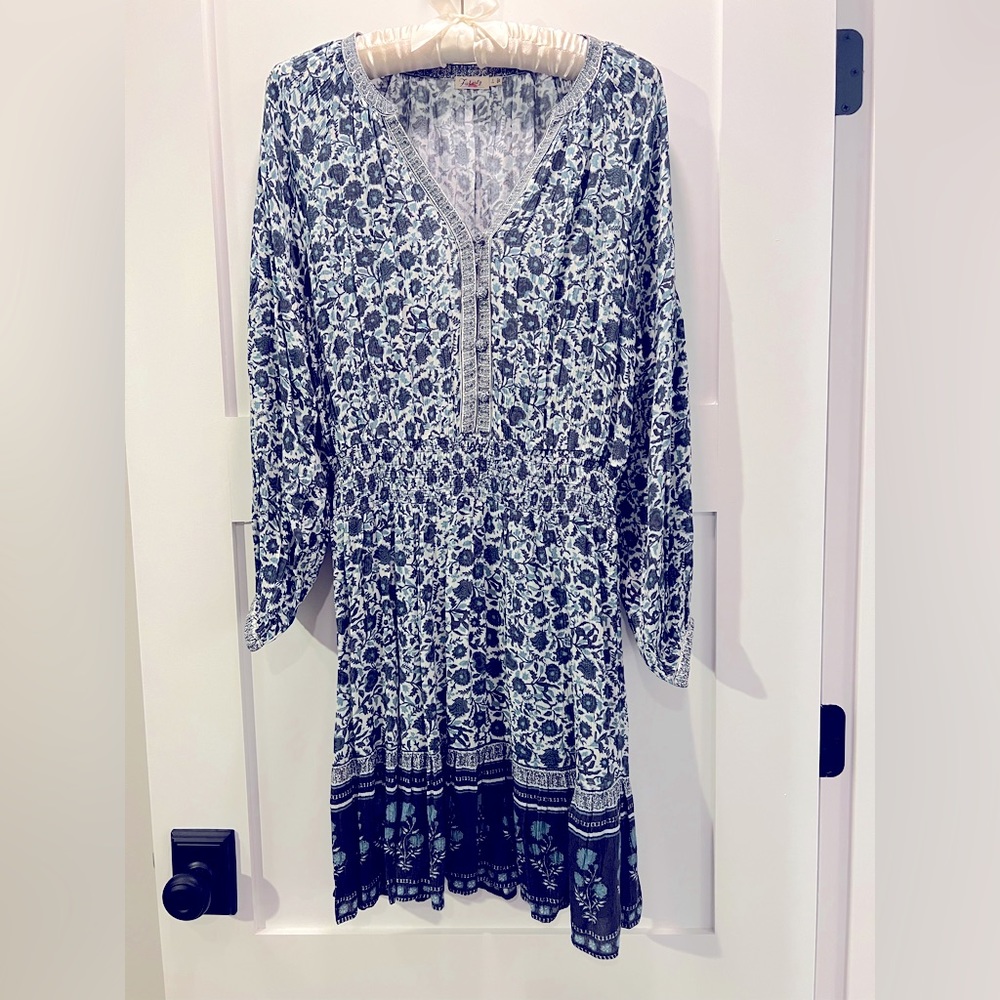 FAHERTY Montana tiered mini dress